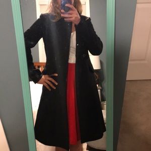 Knee Length Wool Peacoat